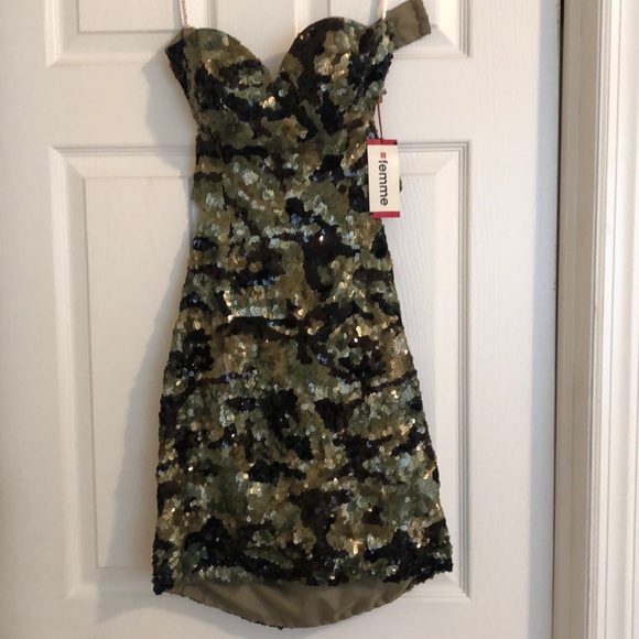Camouflage sequence dress - Picture 1 of 1